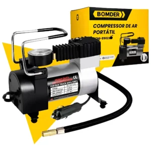 Compressor Ar Elétrico Portátil Automotivo 12v Bateria Mini