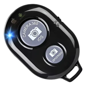 Controle Disparador Bluetooth Botão Para Selfie Tirar Cor Preto