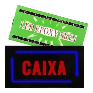 Placa Painel Led Luminoso Caixa Piscando 3 Modos - Bivolt