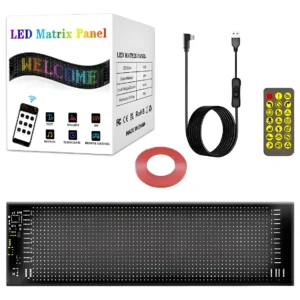 Painel Led Flexível Com Olhos De Diabo Para Caminhões 20x64