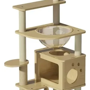 Playground Para Gato Com Torre Multinível E Rede