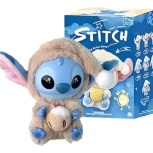 Boneco Pelúcia Stitch Labubu Dormir Surpresa Chaveiro Warmie