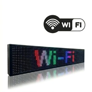 Painel De Led Letreiro 1m X 20cm Colorido Prova D'água Alto Brilho