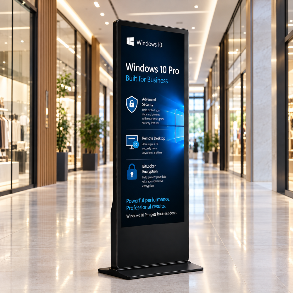 Totem Interativo 50 Touchscreen Windows 10 Pro Full Hd Wifi