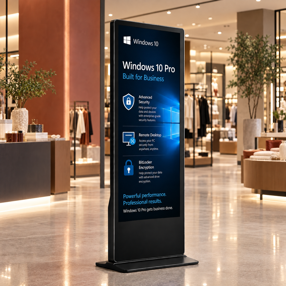 Totem Interativo 32 Touchscreen Windows 10 Pro Full Hd Wifi